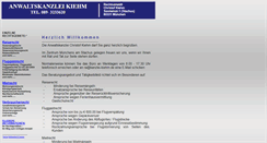 Desktop Screenshot of kanzlei-kiehm.de