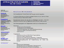 Tablet Screenshot of kanzlei-kiehm.de